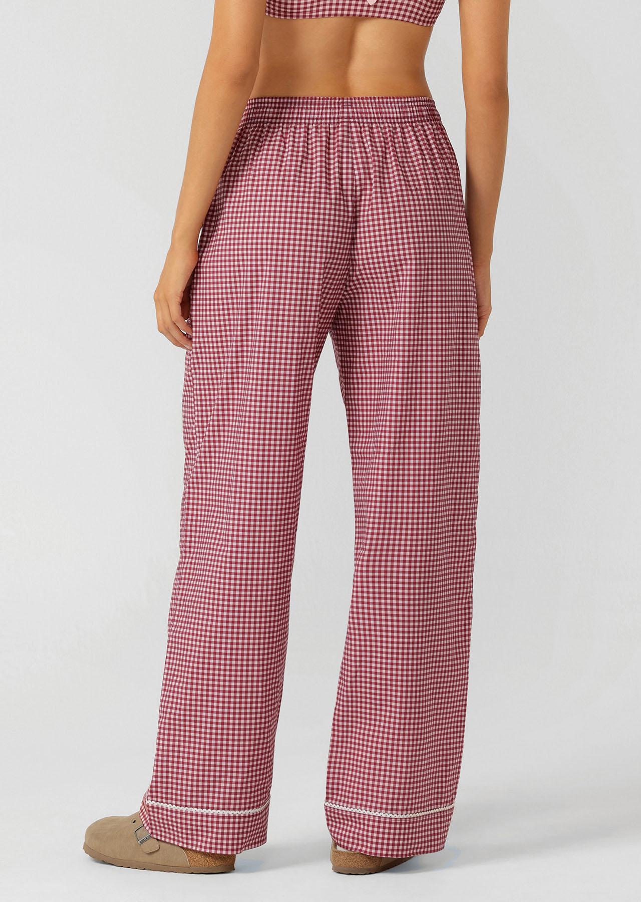 Lorna Jane Sweet Escape Lounge Pants - Berry Sweet Check