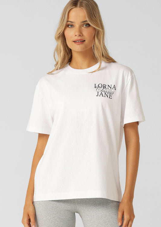 Lorna Jane Sprint Classic Fit T-Shirt - White