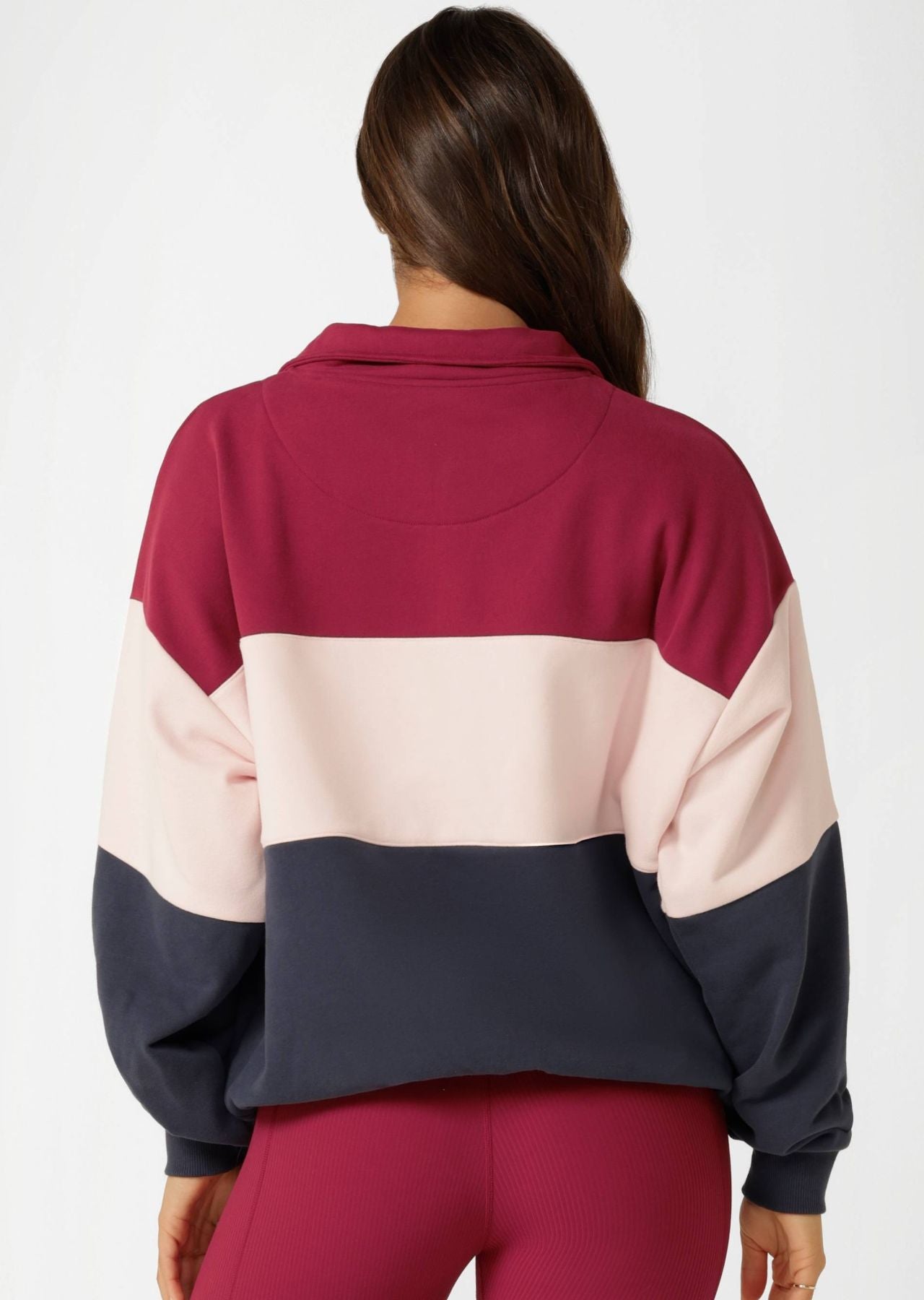 Lorna Jane Sidelines Panelled Quarter Zip Sweat - Multi