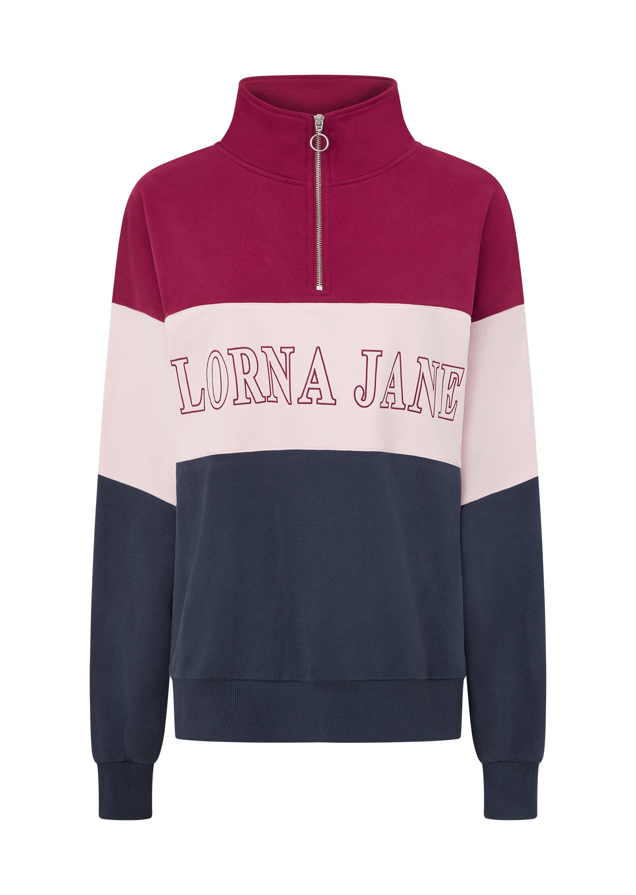 Lorna Jane Sidelines Panelled Quarter Zip Sweat - Multi