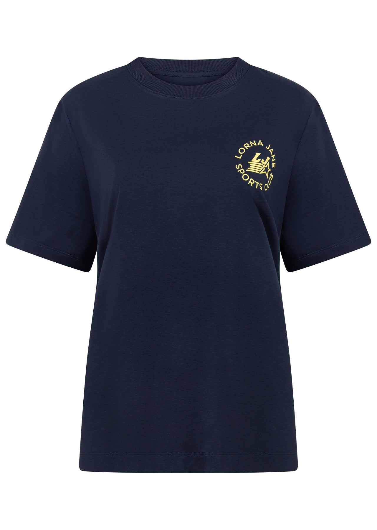 Lorna Jane LJ Sports Club Relaxed T-Shirt - Platinum Navy