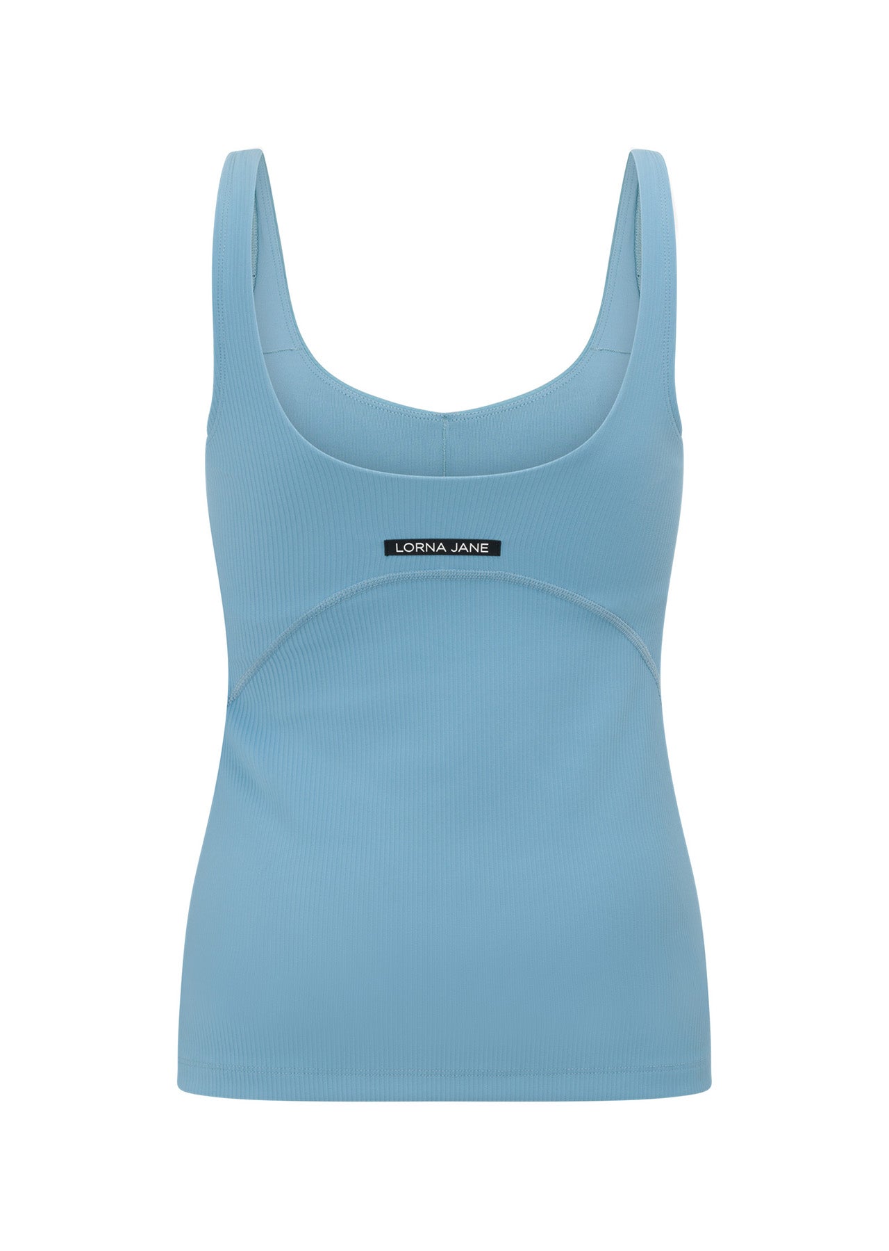 Lorna Jane Ribbed Tank Bra Combo - Voyage Blue