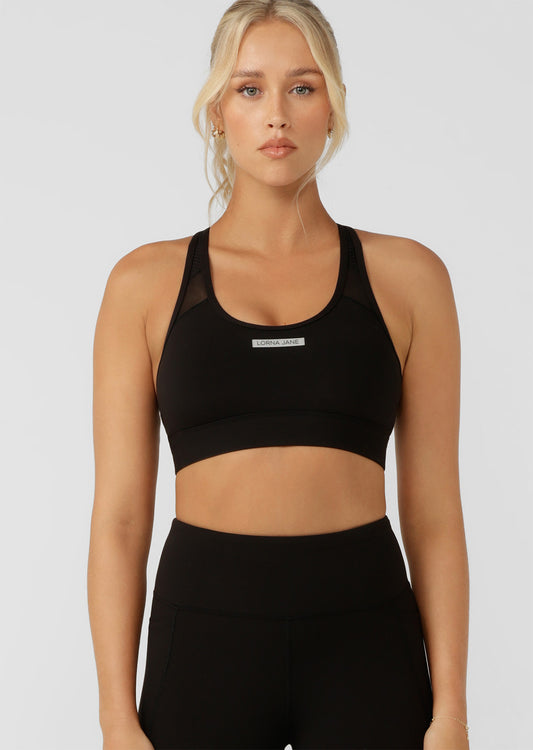 Lorna Jane Sprint And Support Sports Bra - Black