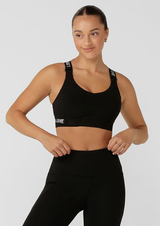 Lorna Jane Easy Adjust Sports Bra - Black