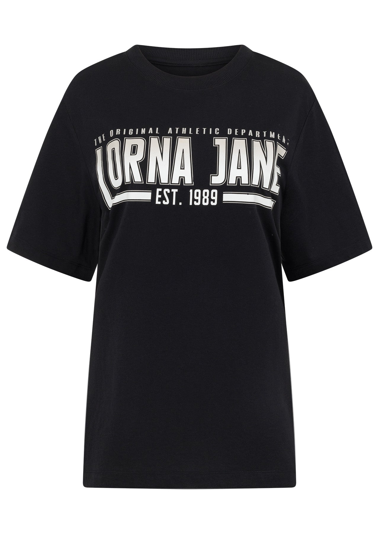 Lorna Jane Breathe Easy Ombre Relaxed Tee - Black