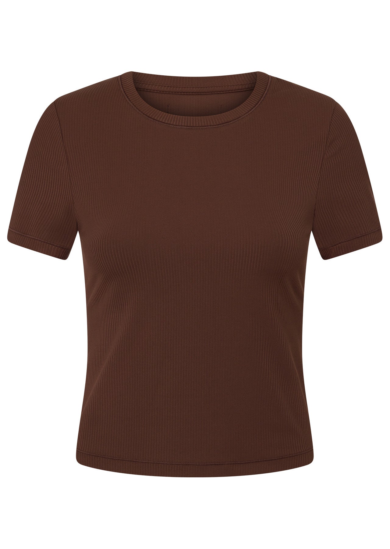 Lorna Jane Ultimate Comfort Rib T-Shirt - Espresso