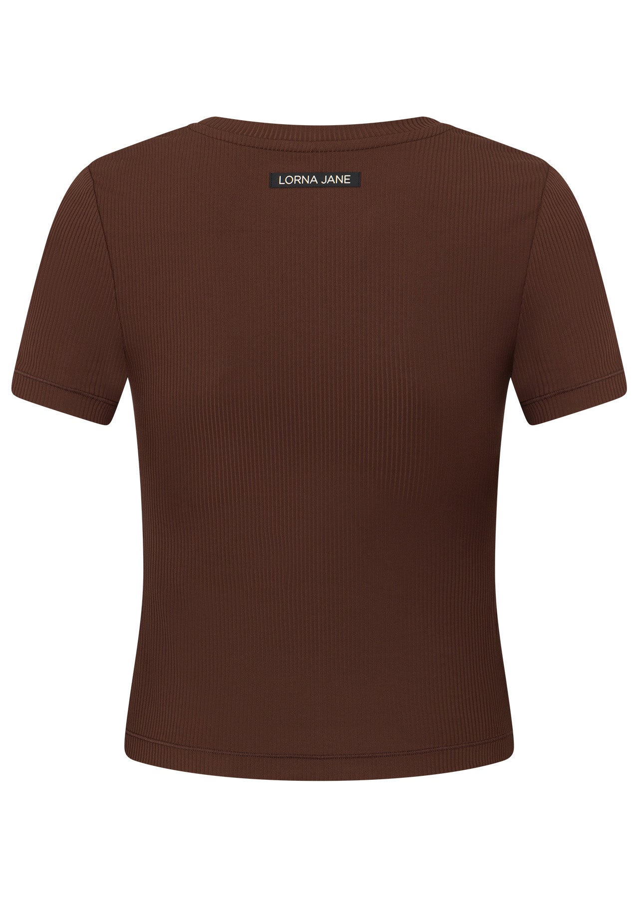Lorna Jane Ultimate Comfort Rib T-Shirt - Espresso