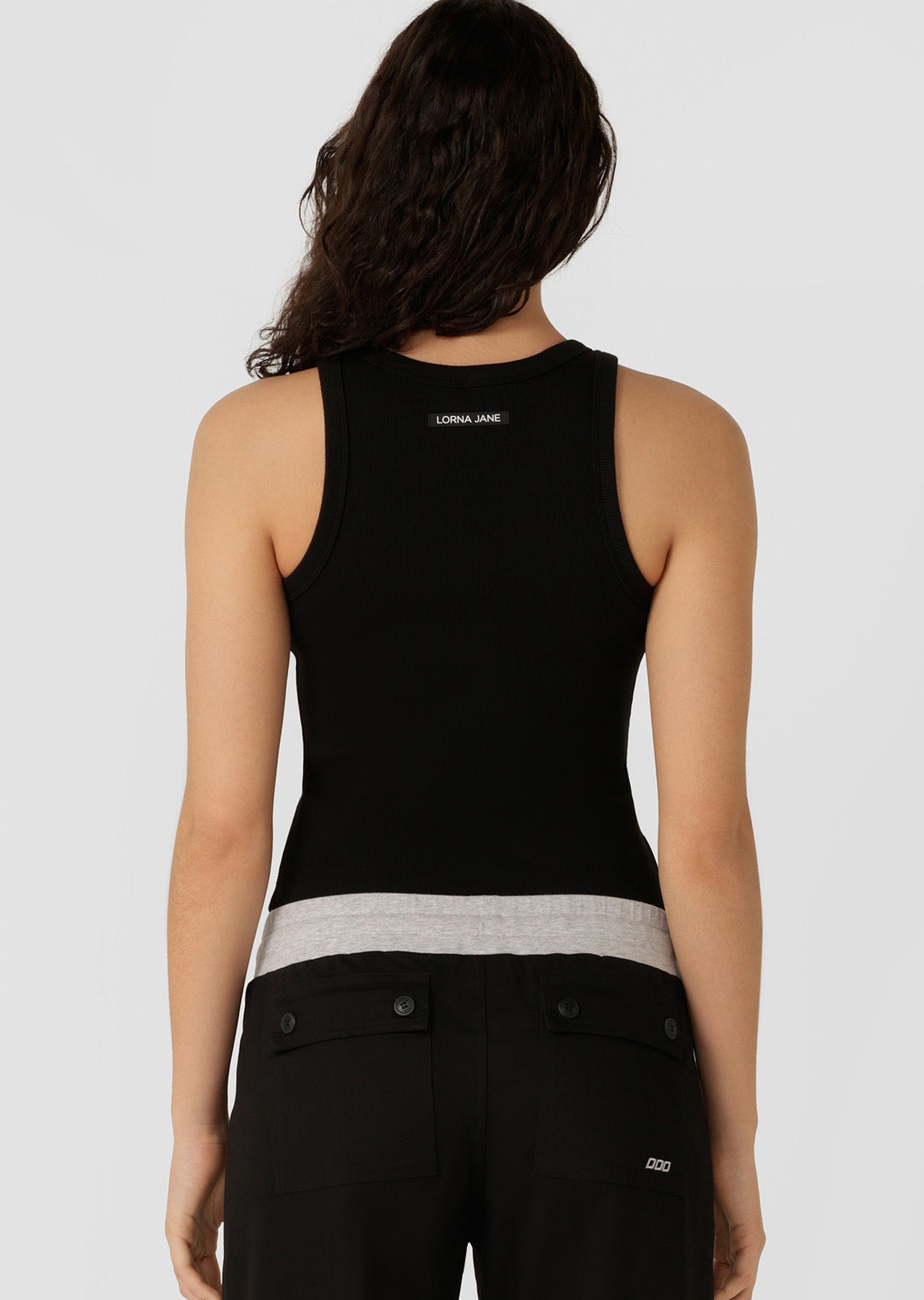Lorna Jane LJ Basics Rib Tank - Black