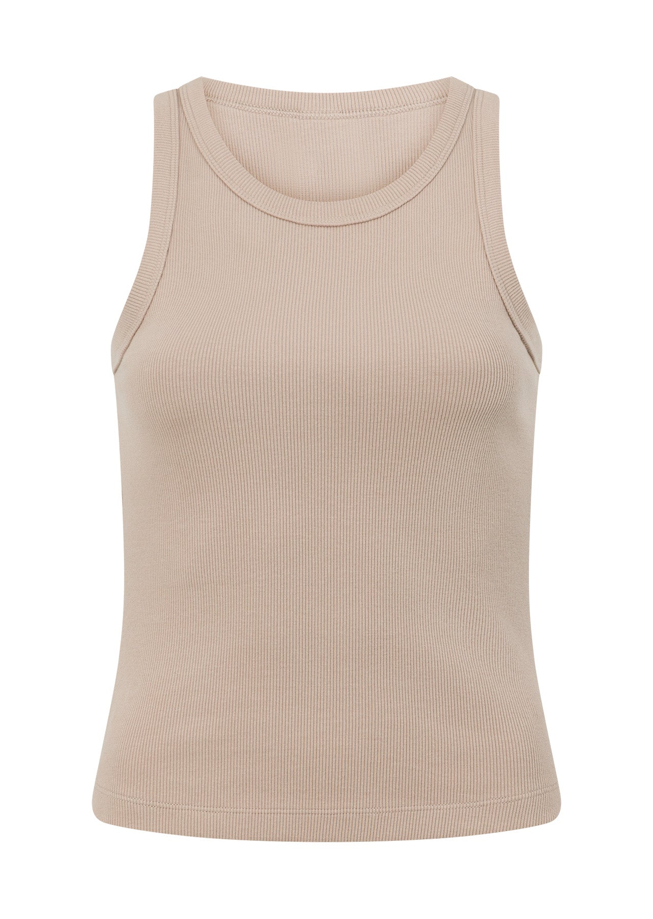 Lorna Jane LJ Basics Rib Tank - Latte