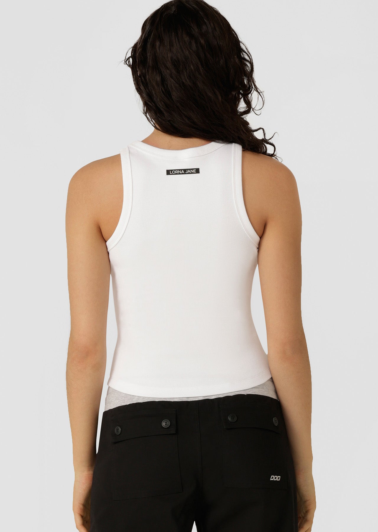 Lorna Jane LJ Basics Rib Tank - White