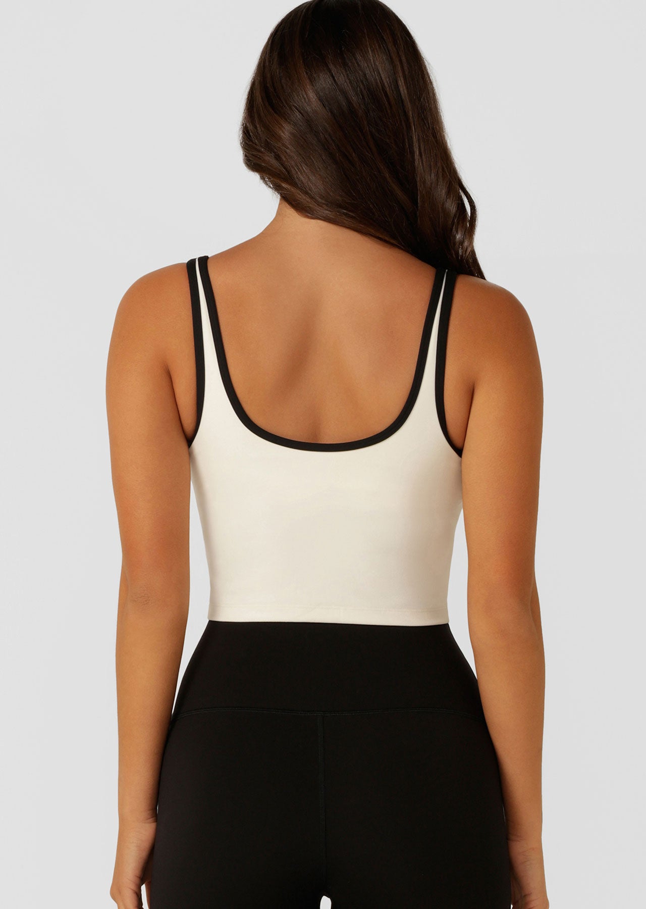 Lorna Jane Retro Classic Bra Tank Combo - Cream