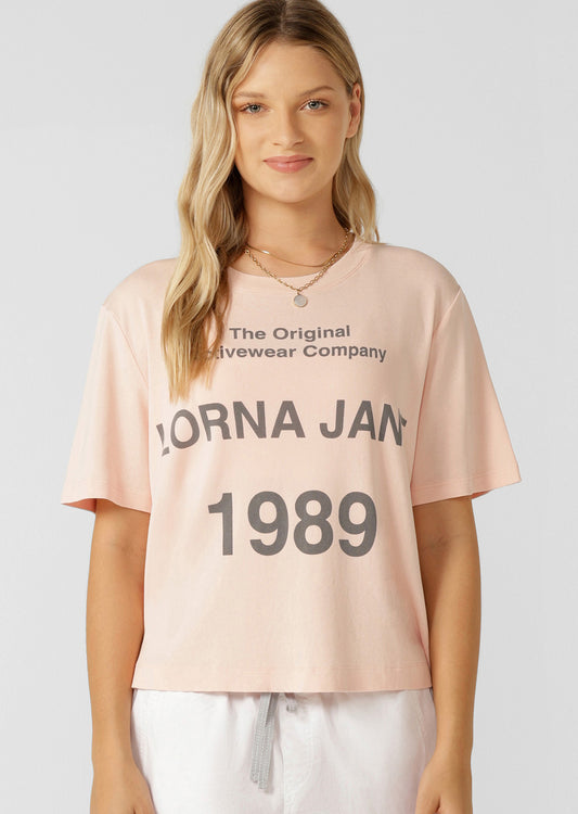 Lorna Jane Legacy T-Shirt - Washed Dark Dusty Pink