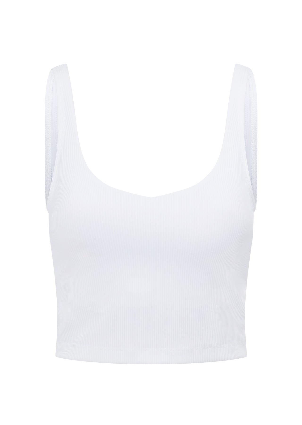 Lorna Jane Full Potential Active Rib Tank Bra Combo - White