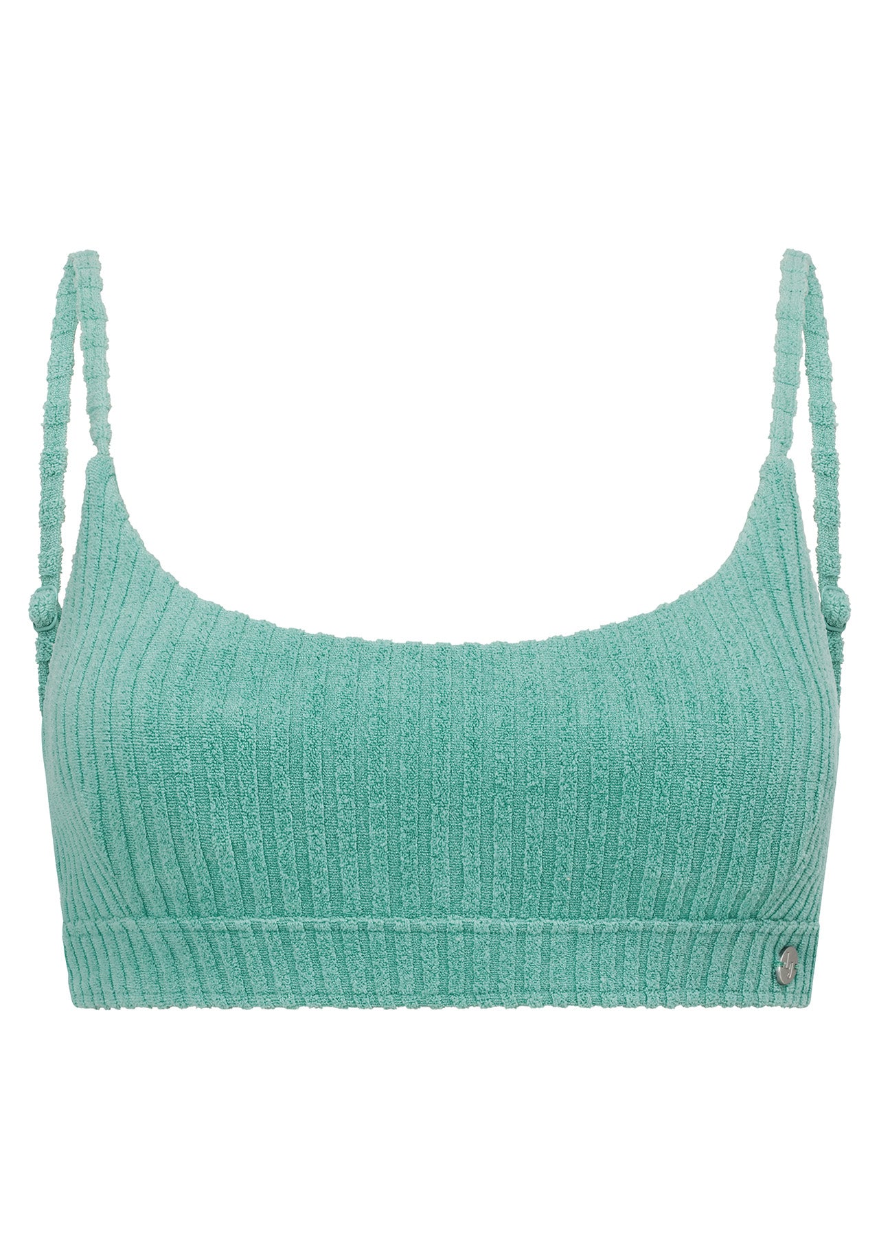 Lorna Jane Sea Salt Terry Swim Bra - Sea Grass