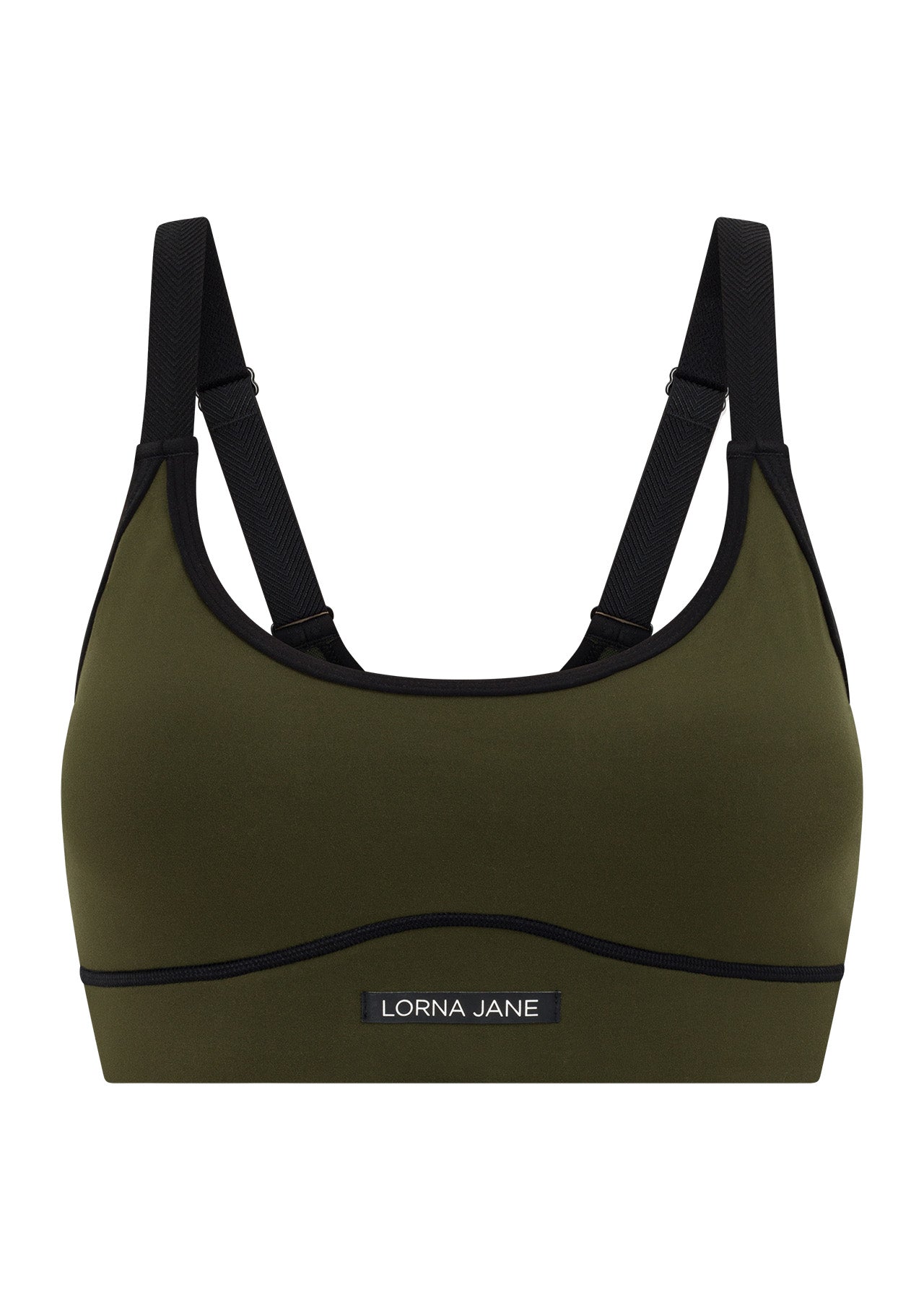 Lorna Jane Undefeated Sports Bra - Luxury Green