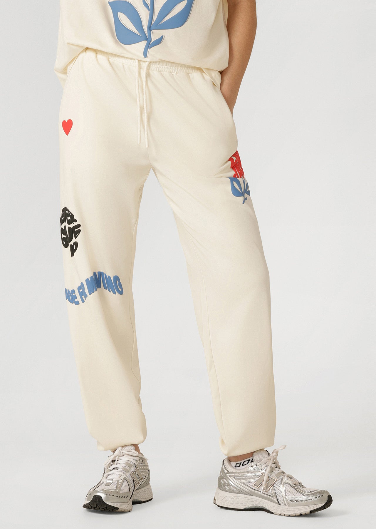 Lorna Jane Summer Track Pants - Cream
