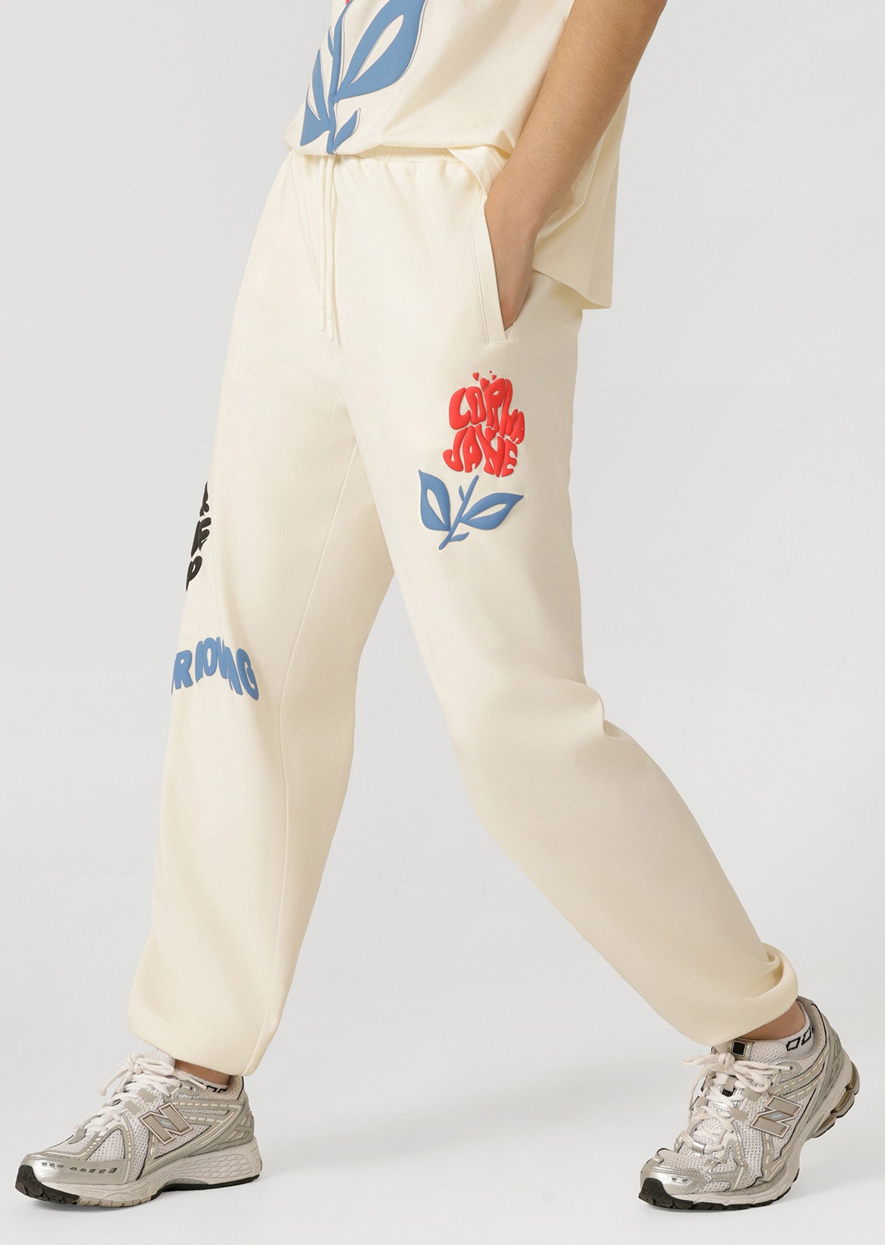 Lorna Jane Summer Track Pants - Cream