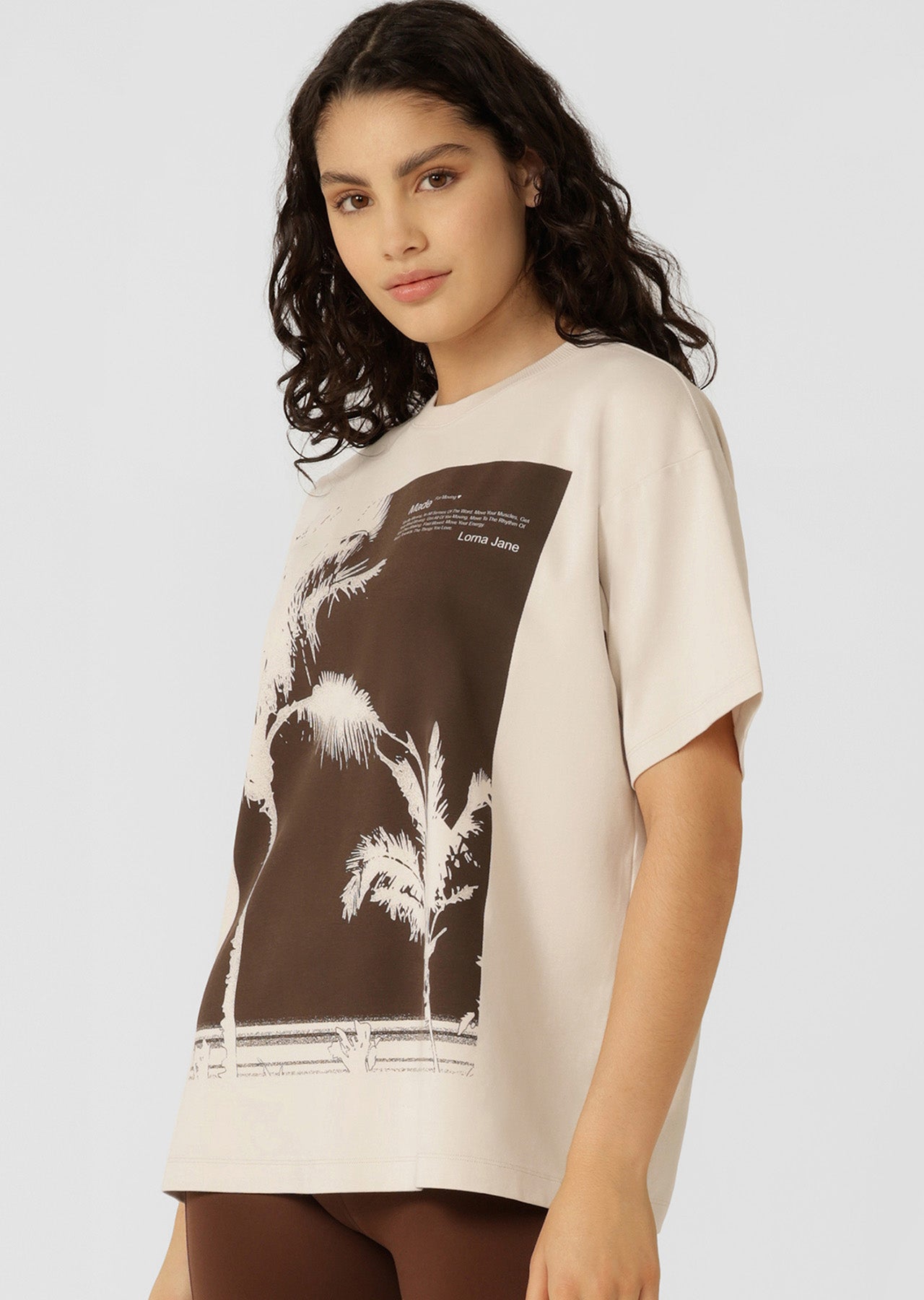Lorna Jane Mirage Boyfriend T-Shirt - Ivory