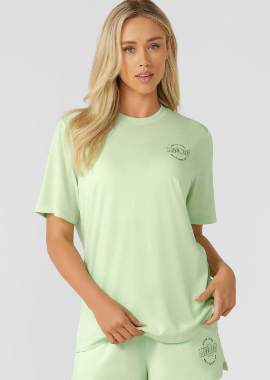 Lorna Jane Lorna Jane Weekender Relaxed T-Shirt - Ice Green