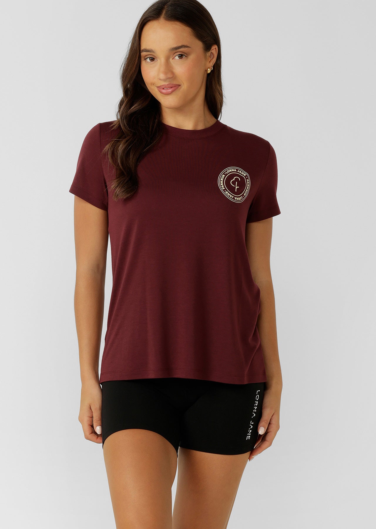 Lorna Jane parkrun T-Shirt - Cranberry