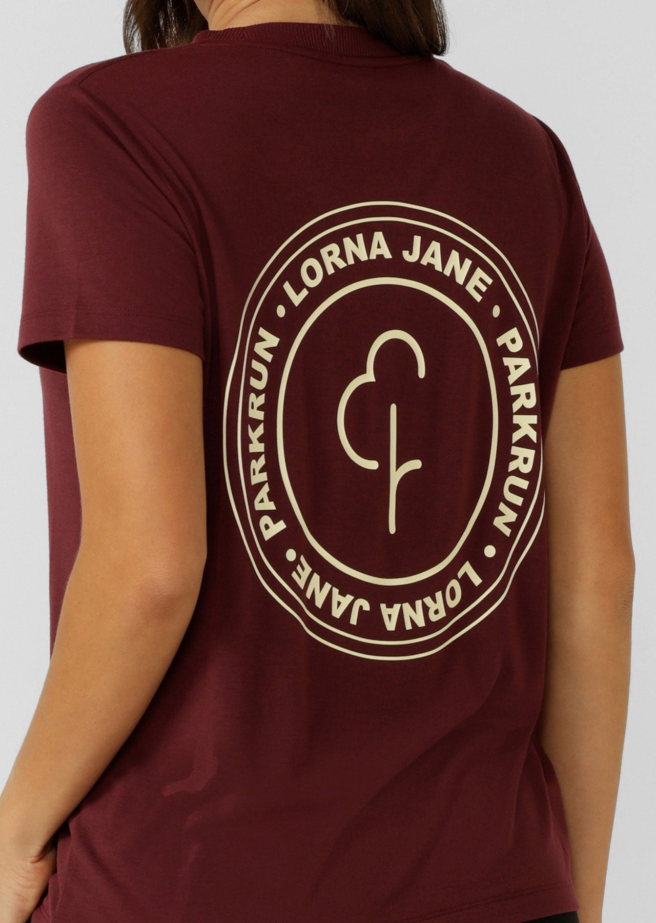 Lorna Jane parkrun T-Shirt - Cranberry