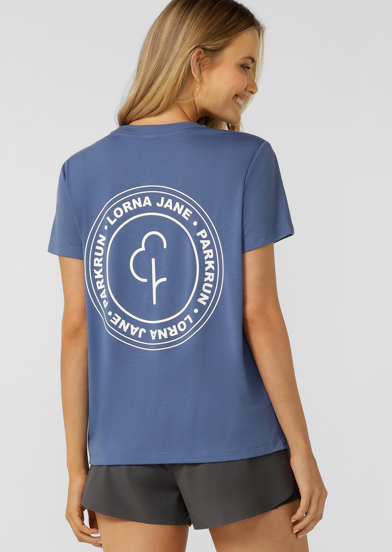 Lorna Jane parkrun T-Shirt - Moonlight Blue