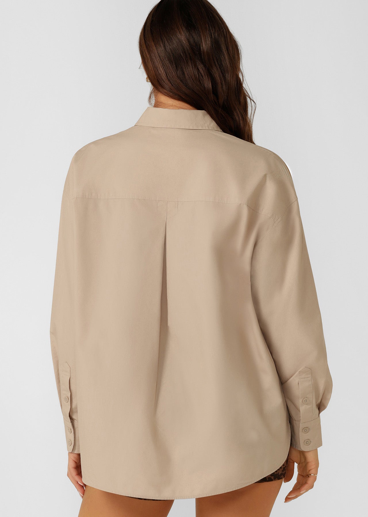 Lorna Jane Foundation Long Sleeve Shirt - Latte