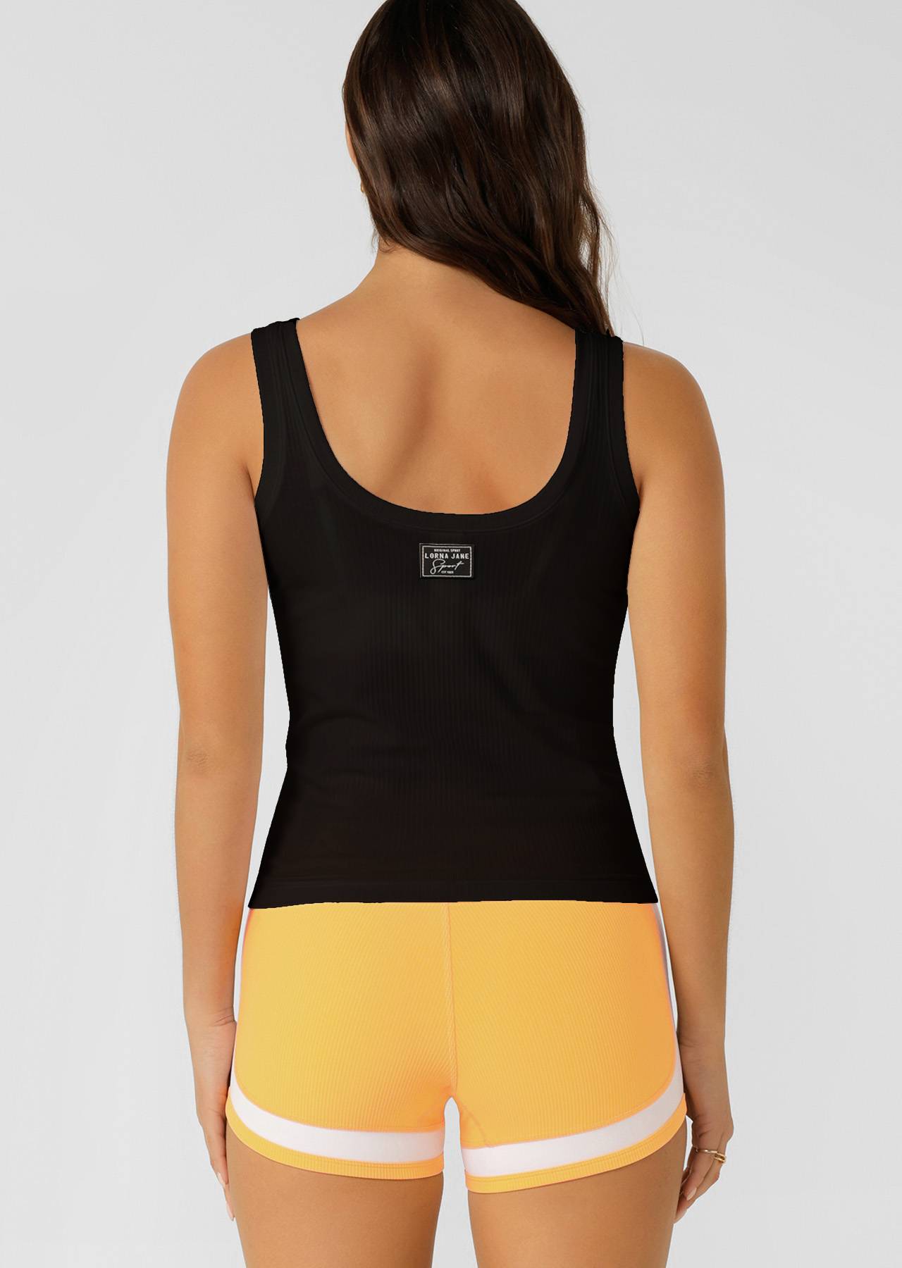 Lorna Jane Whisper Rib Tank - Black