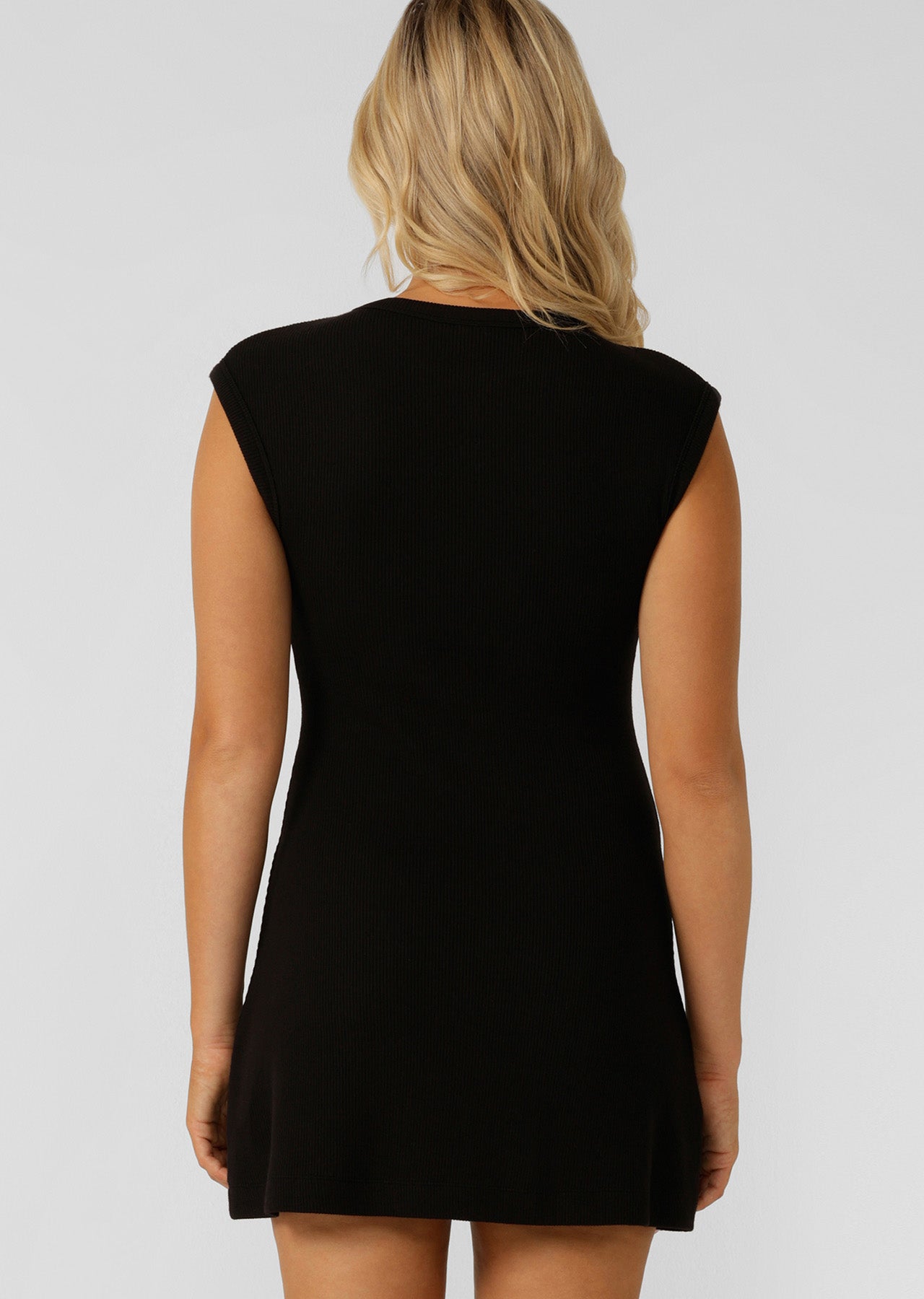 Lorna Jane Paradise Rib Dress - Black