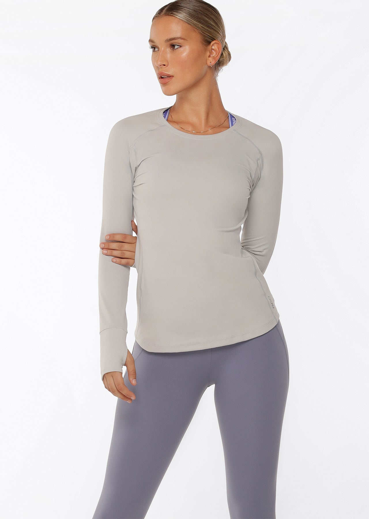 Lorna Jane Tech Active Long Sleeve Top - Concrete Grey