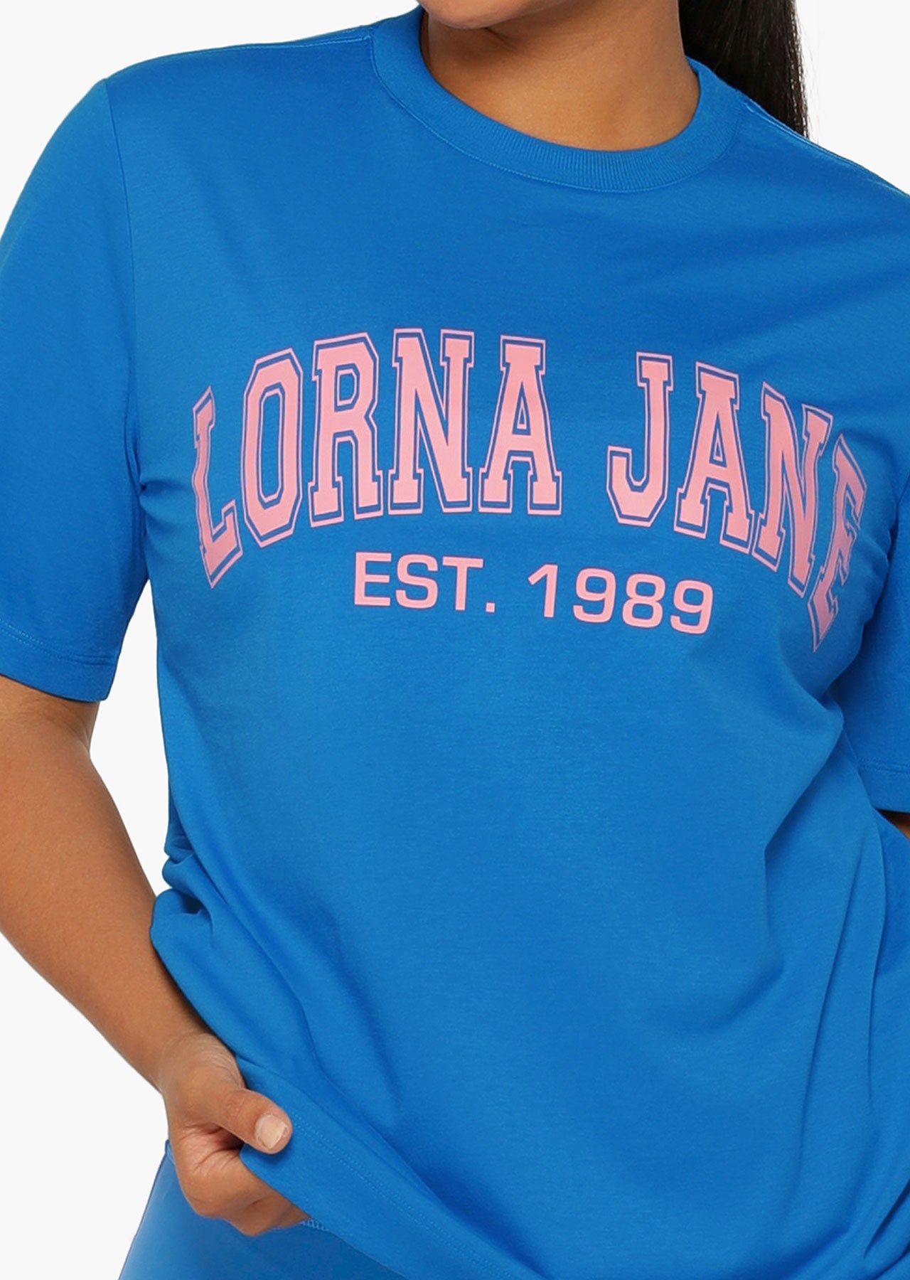 Lorna Jane Summer Hype Relaxed Tee - Cornflower