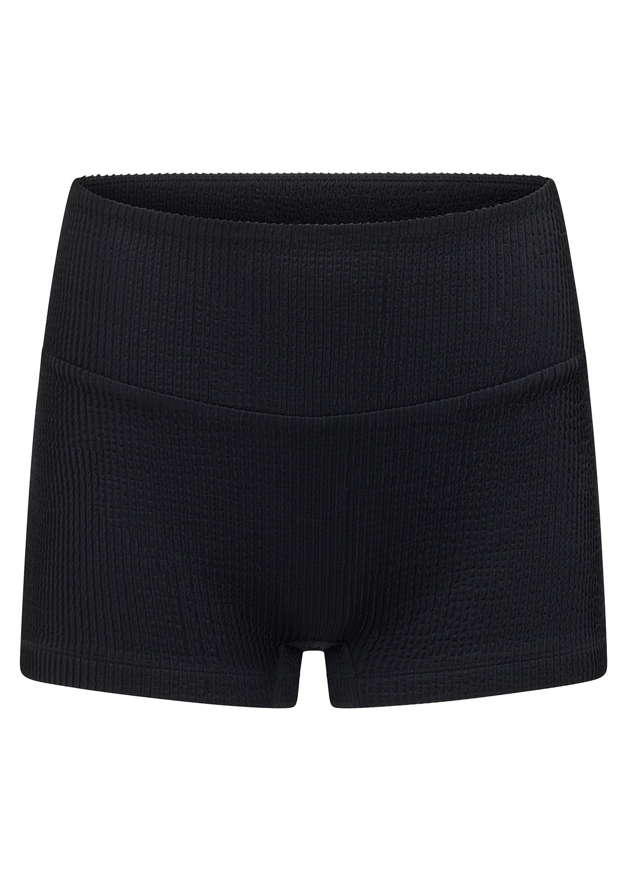Lorna Jane Vacation Hype Crimped Swim Shorts - Black