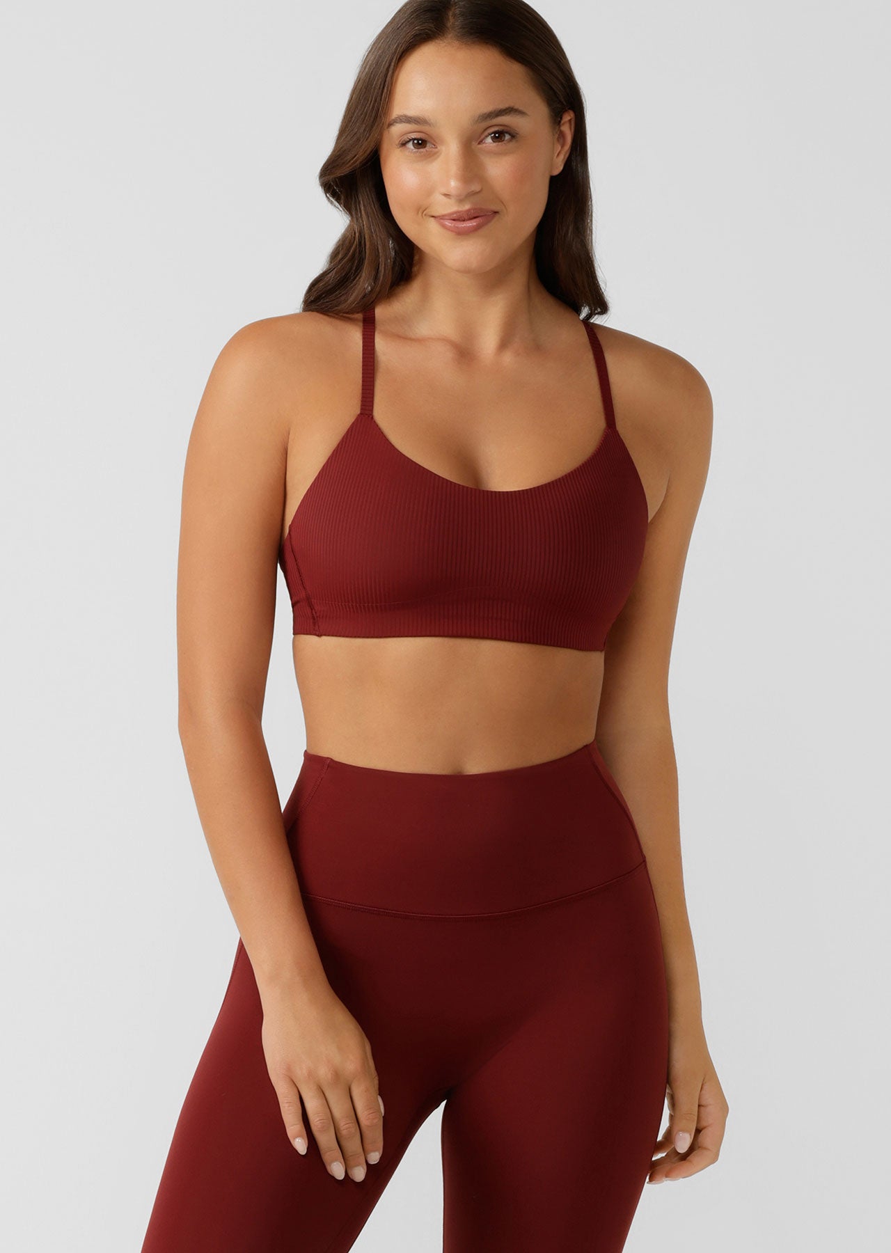 Lorna Jane Supreme Comfort Aloe Vera Sports Bra - Sepia