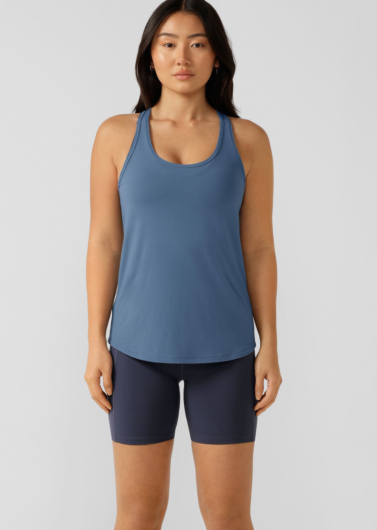 Lorna Jane Agility Mesh Active Tank - Frost Blue