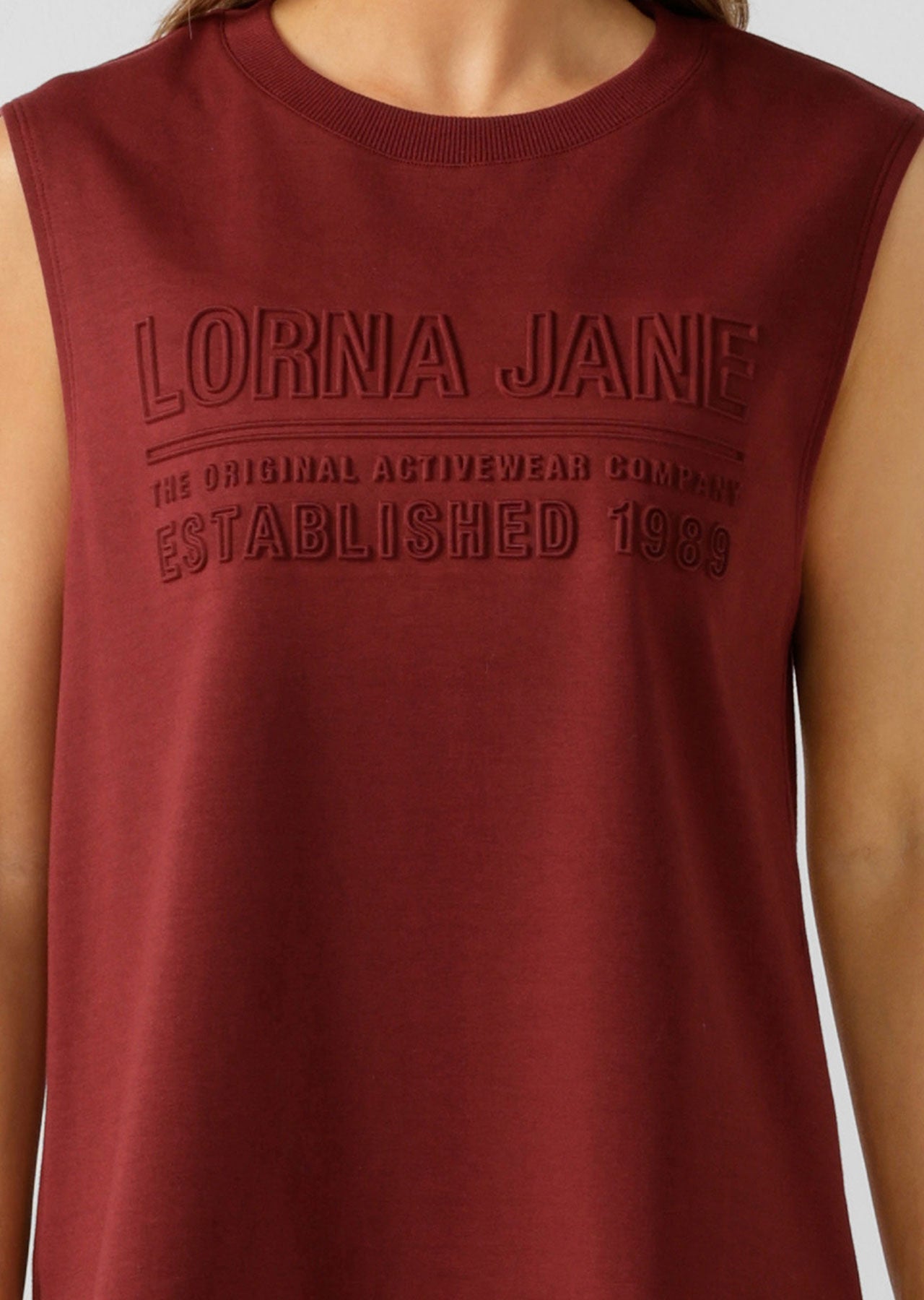 Lorna Jane Essential Muscle Tank - Sepia