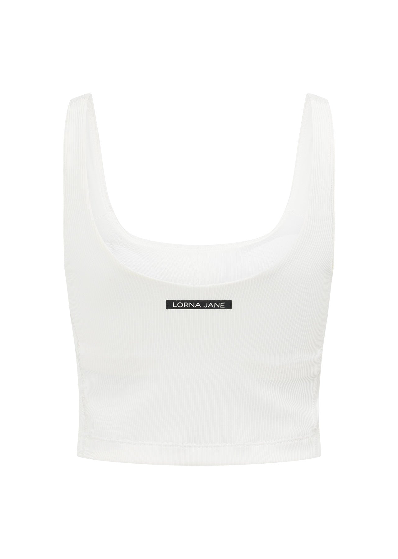 Lorna Jane Elevate Ribbed Tank Bra Combo - Porcelain