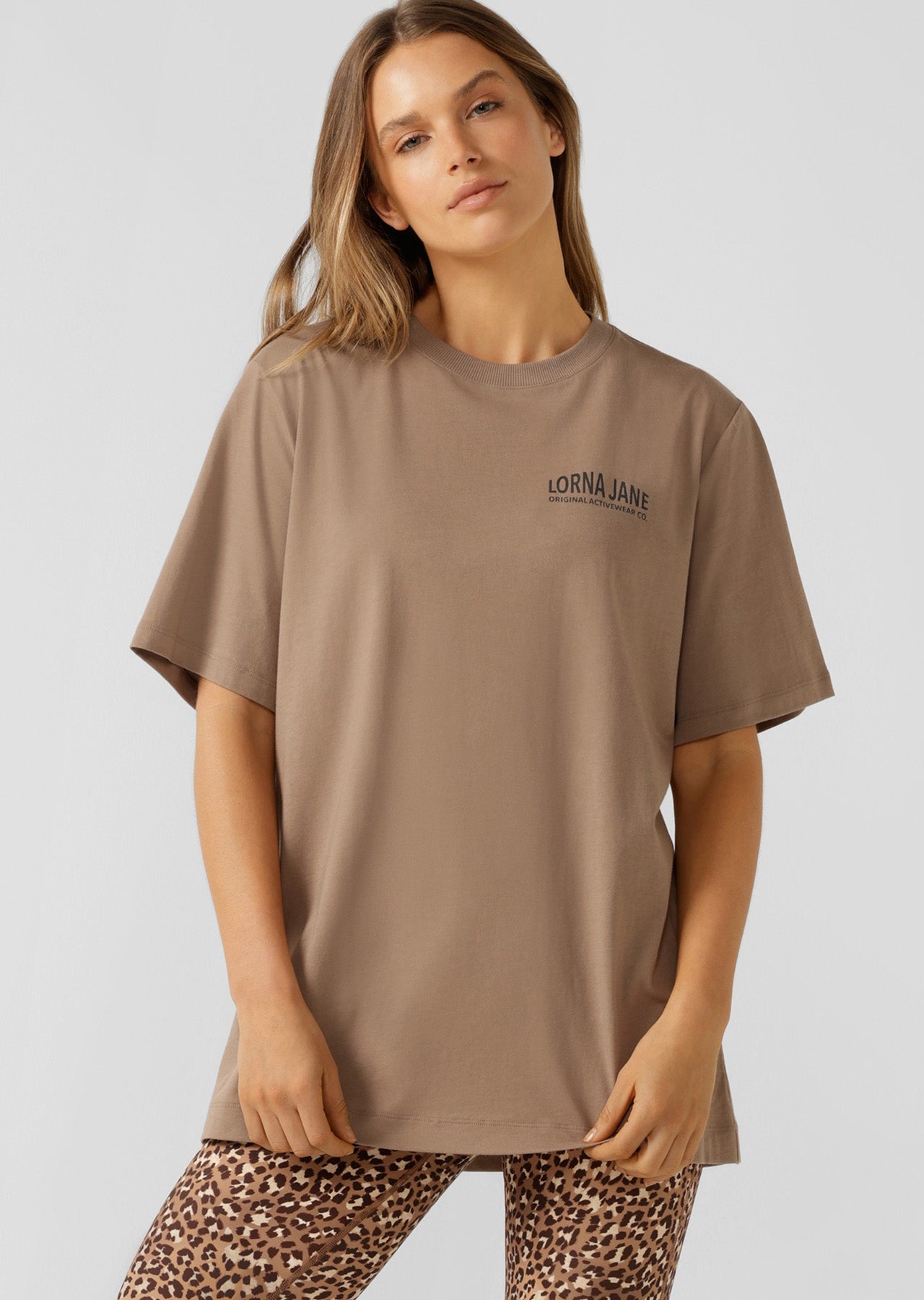 Lorna Jane Speed Demon Relaxed Tee - Bone