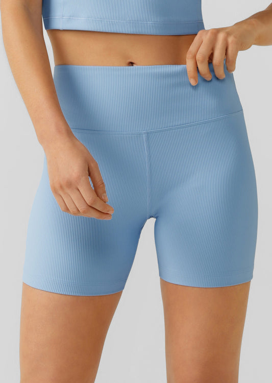 Lorna Jane Elevate Ribbed Bike Shorts - Moontide