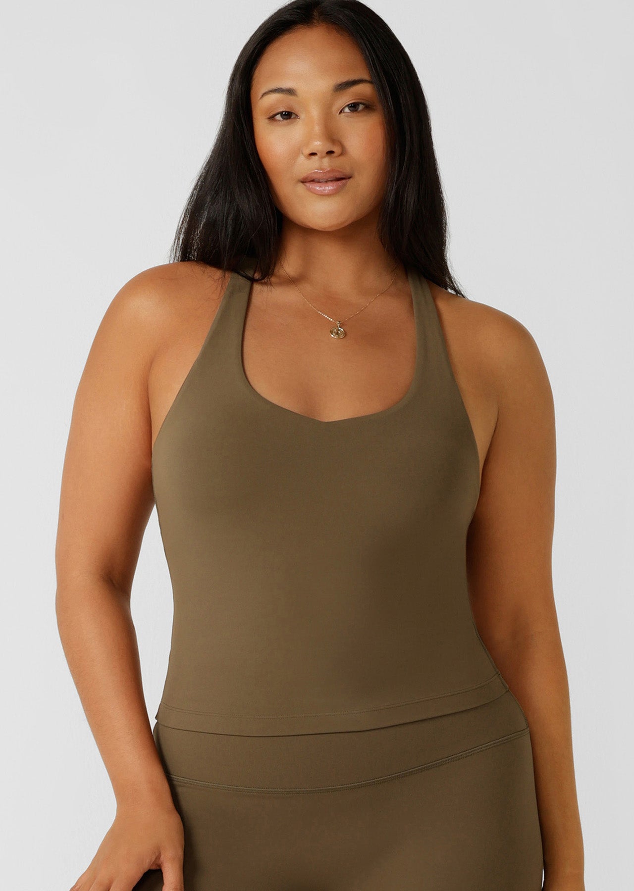 Lorna Jane Liberty Tank Bra Combo - Hazel