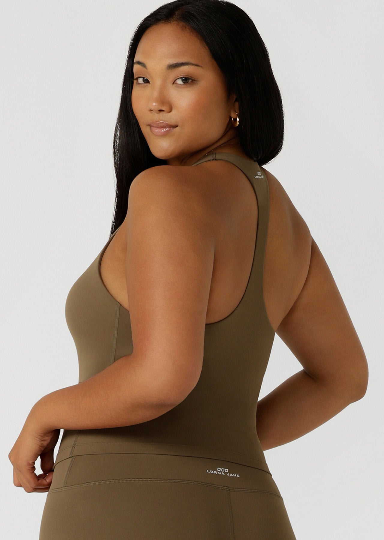 Lorna Jane Liberty Tank Bra Combo - Hazel