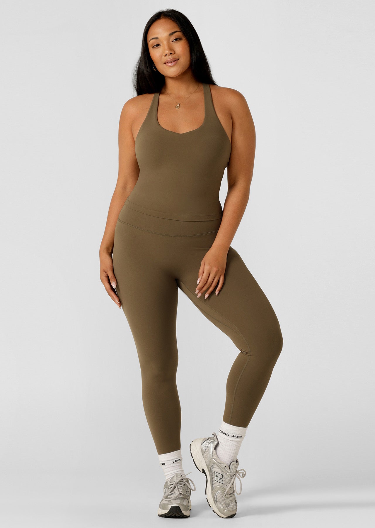 Lorna Jane Liberty Tank Bra Combo - Hazel