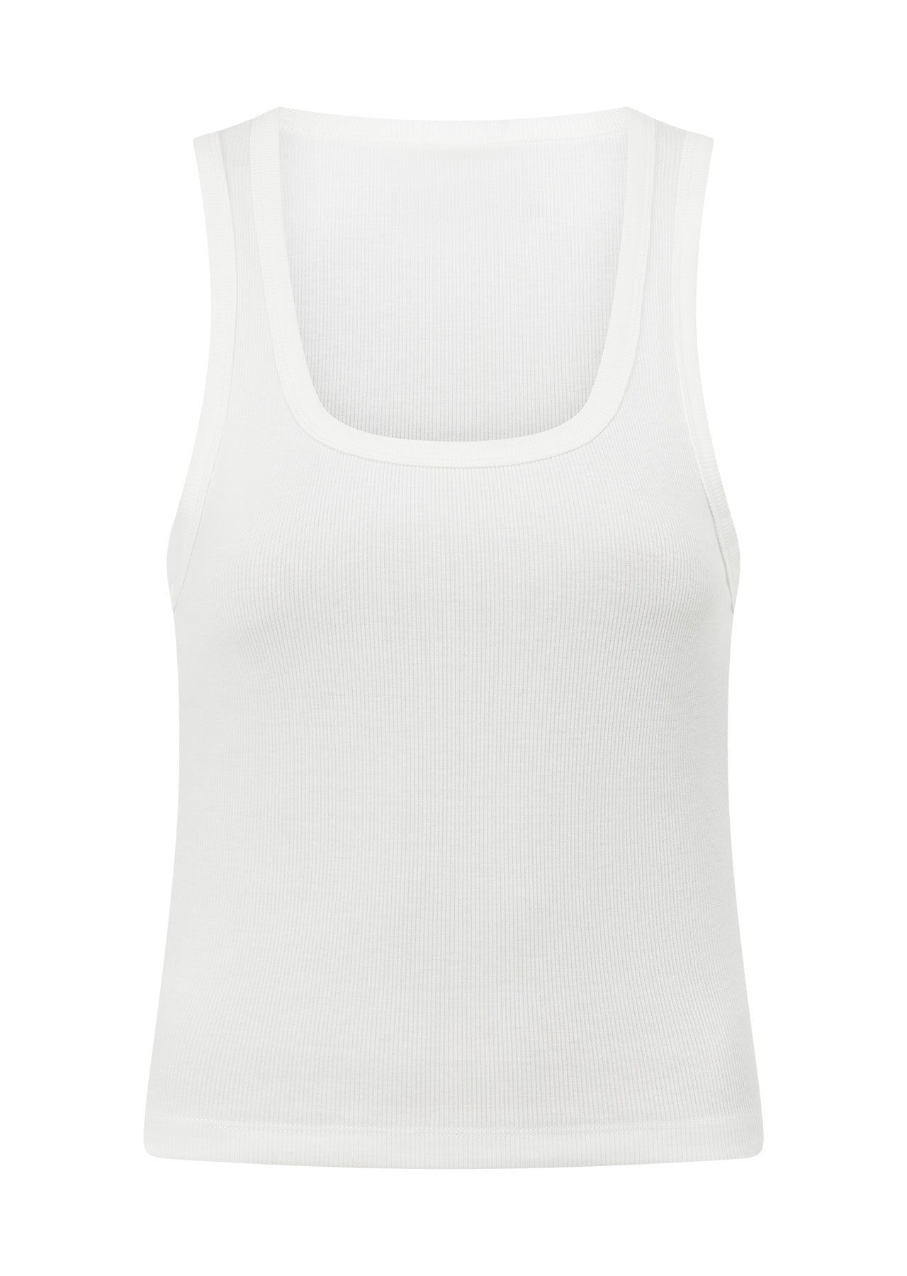 Lorna Jane Scoop Neck Essential Tank - Porcelain