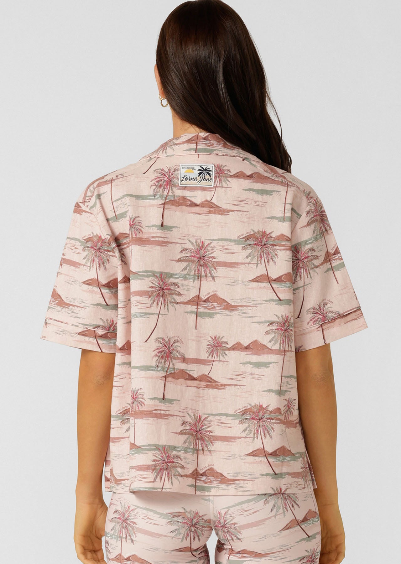 Lorna Jane Paradise Palm Weekend Shirt - Paradise Palm Print