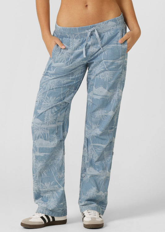 Lorna Jane Aloha Denim Flashdance Pants - Aloha Blues Print