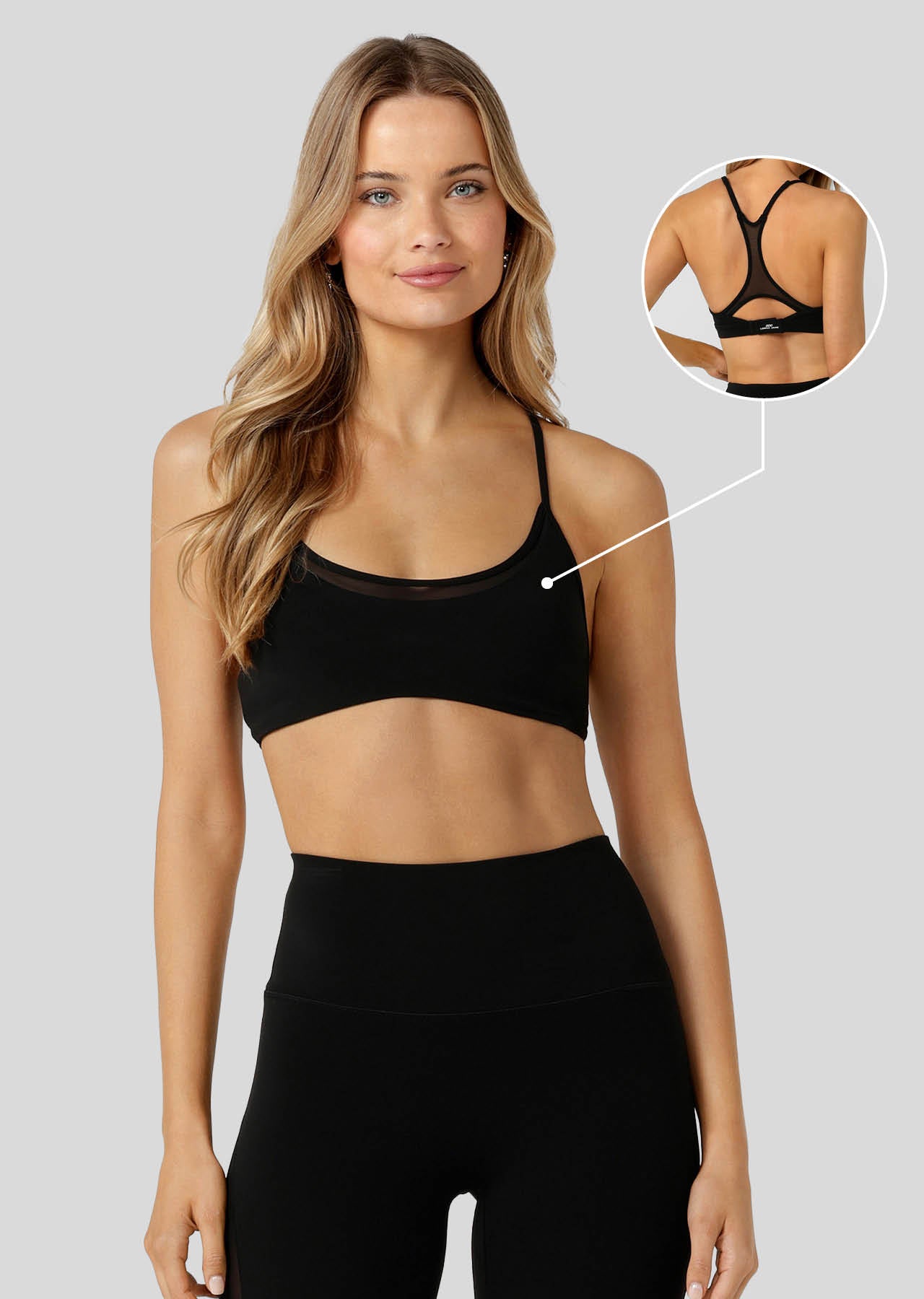 Lorna Jane Speed Up Adjustable Sports Bra - Black