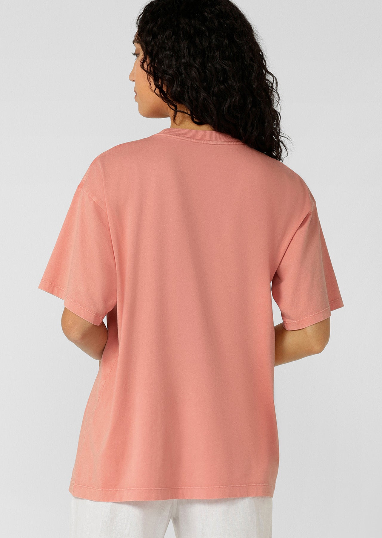 Lorna Jane Vacation Washed Boyfriend T-Shirt - Washed Sunkissed Melon