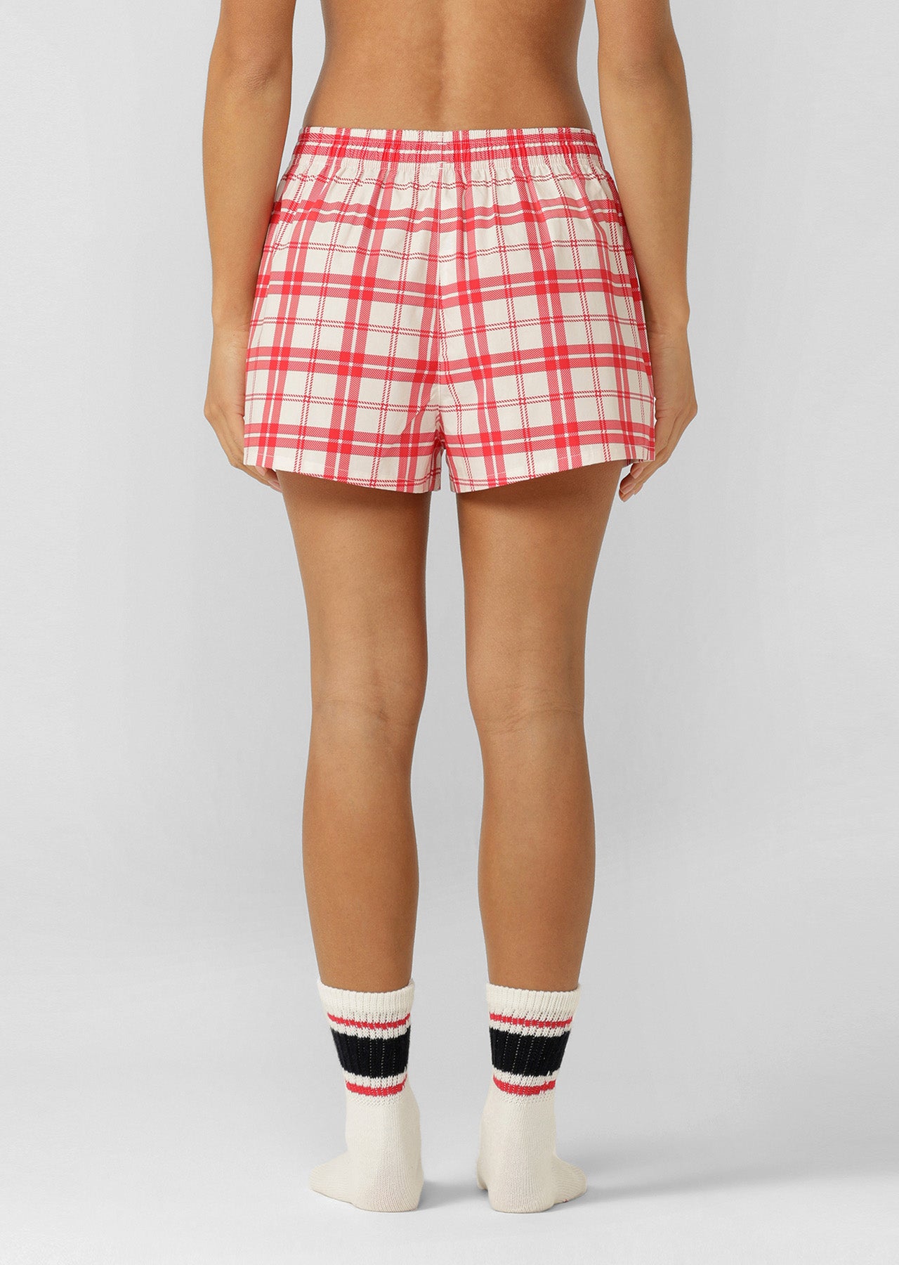 Lorna Jane All You Need Is Love Shorts - Holiday Check Print