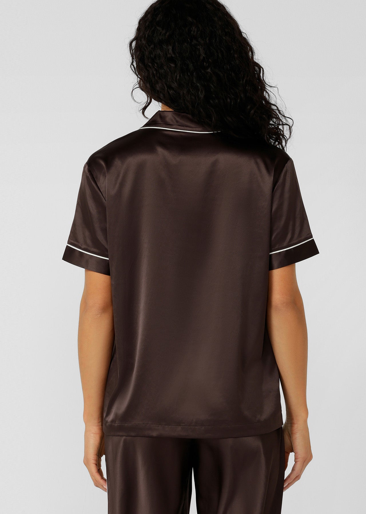 Lorna Jane Sweet Dreams Satin Short Sleeve Shirt - Volcano