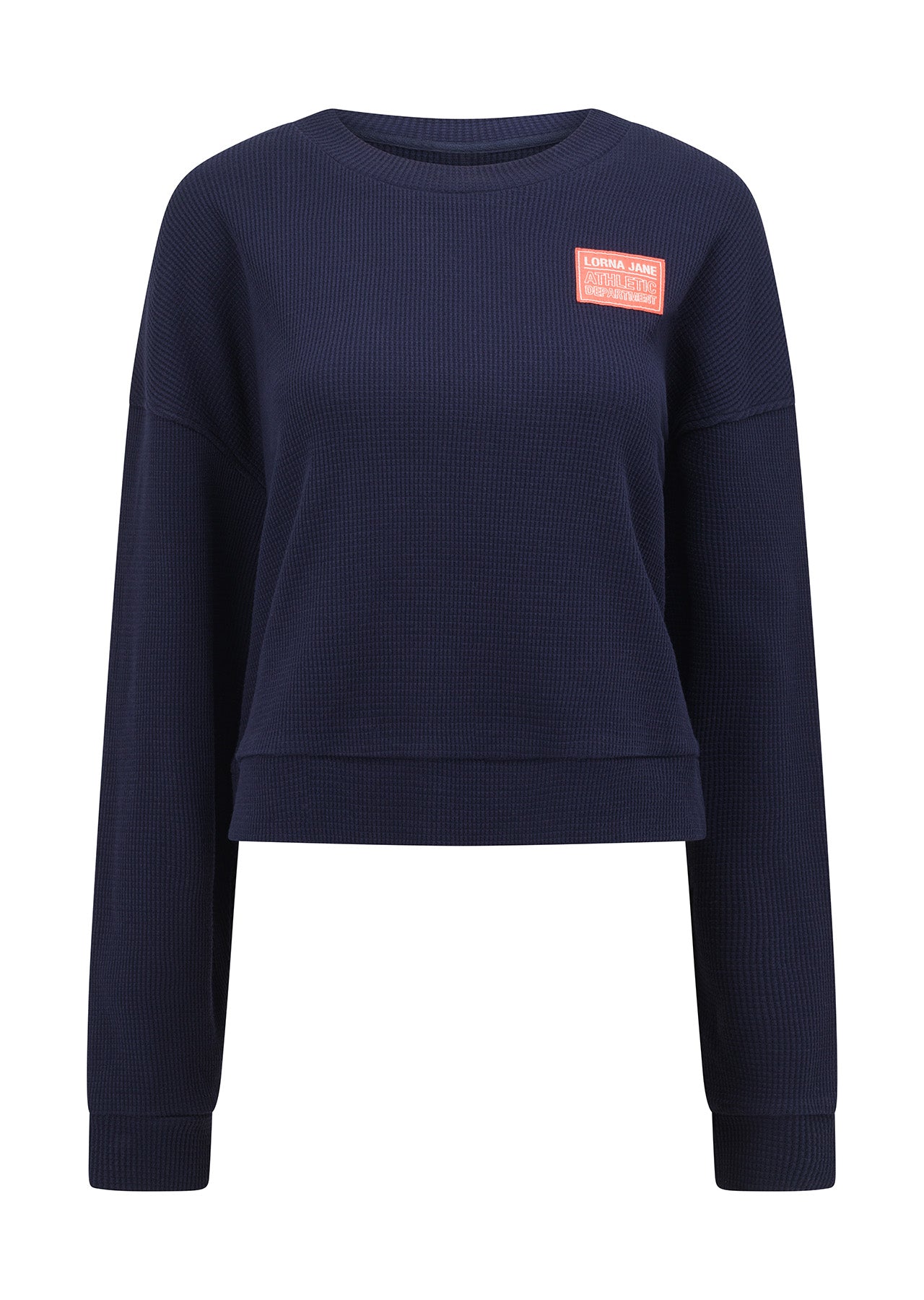 Lorna Jane Elevate Waffle Sweat - French Navy