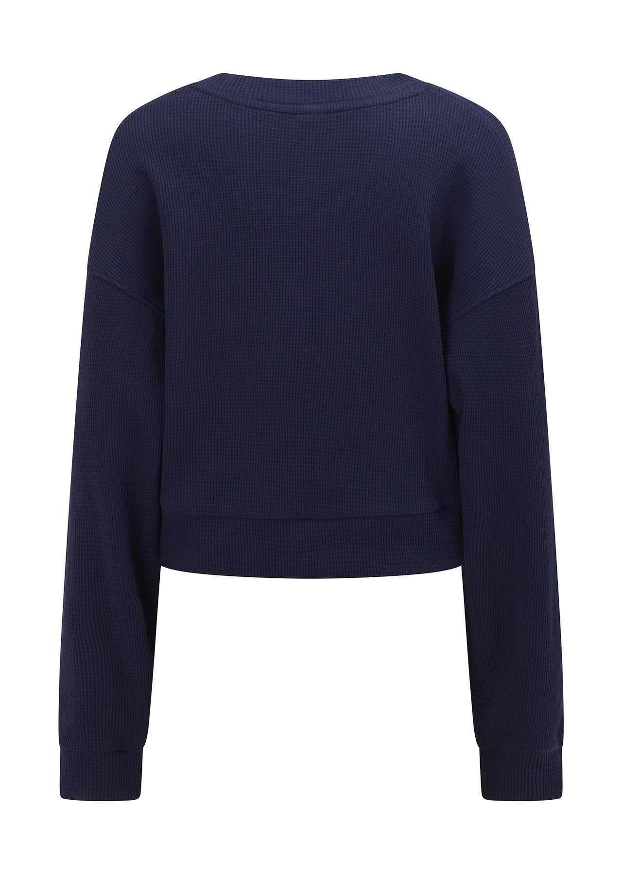 Lorna Jane Elevate Waffle Sweat - French Navy